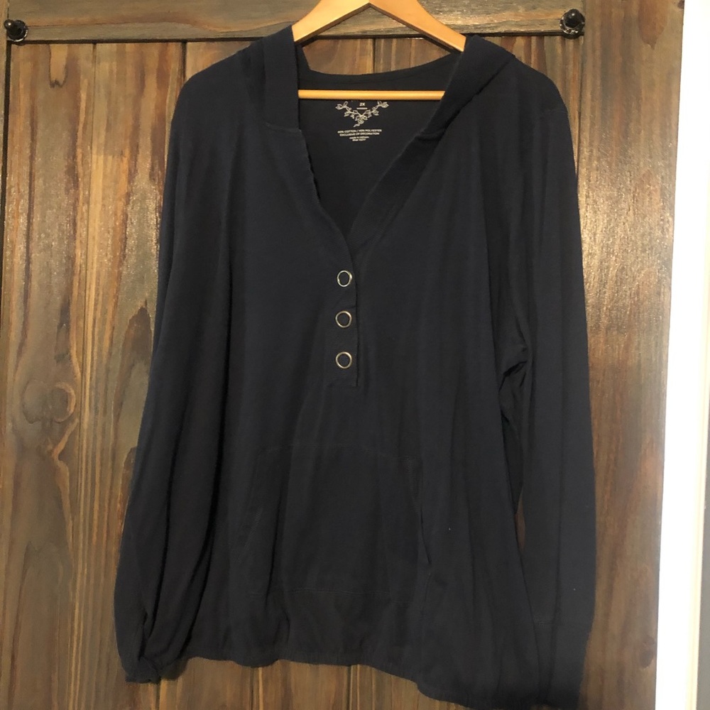 Navy thin hoodie